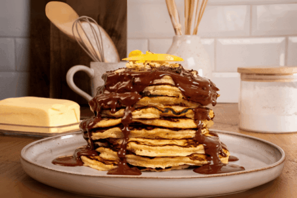 Pancakes pommes chocolat