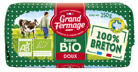 Beurre moulé BIO 100% breton doux
