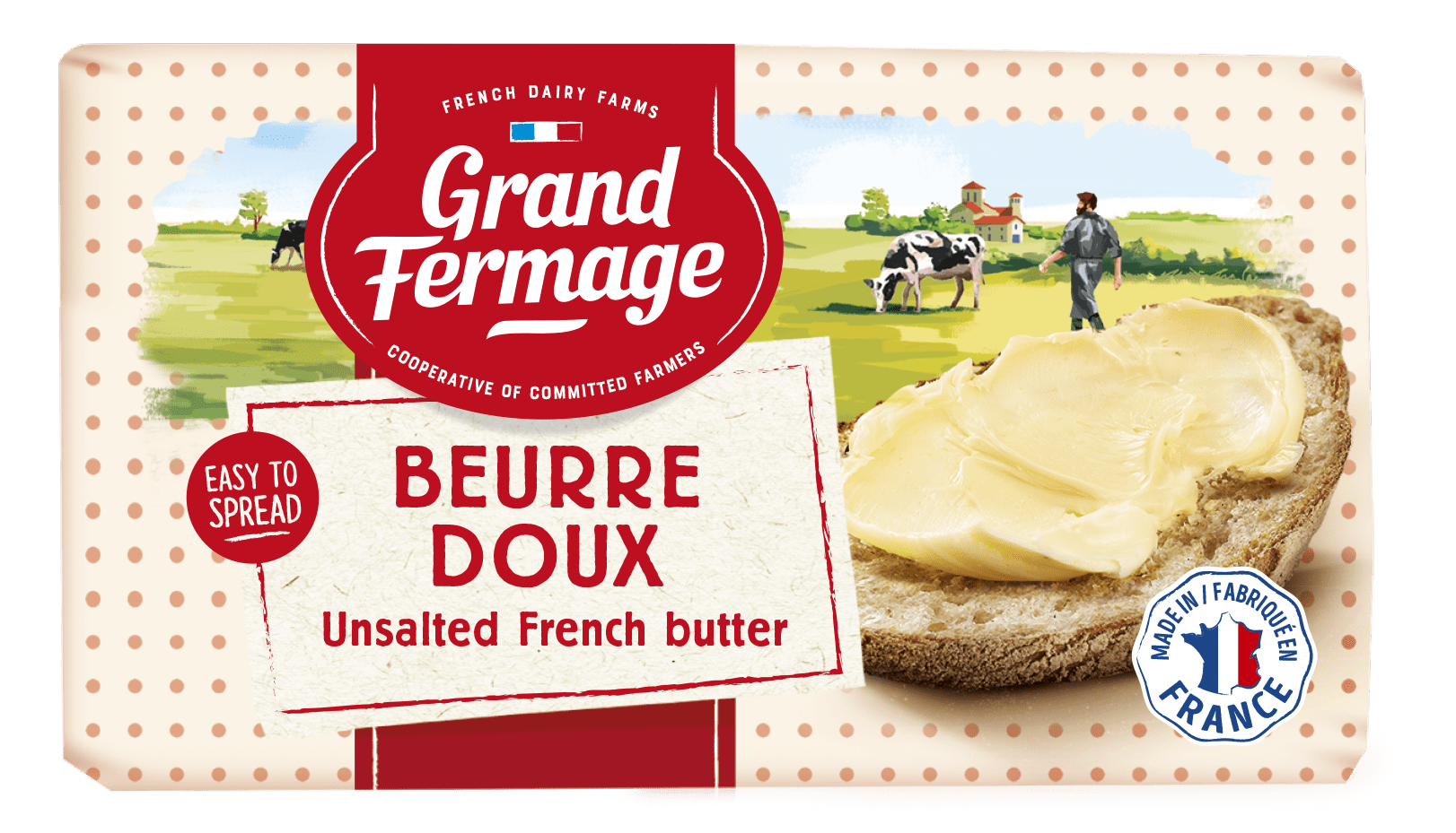 Unsalted Butter 200gr Unsalted French Butter Grand Fermage