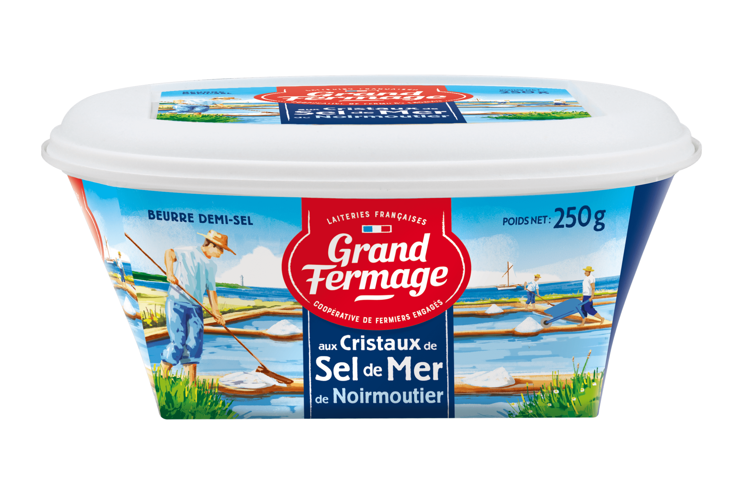 Noirmoutier Sea Salt Butter Dish Salted French Butter Grand Fermage