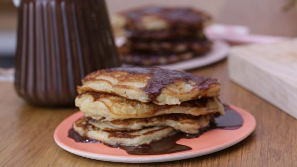 Pancakes pommes chocolat