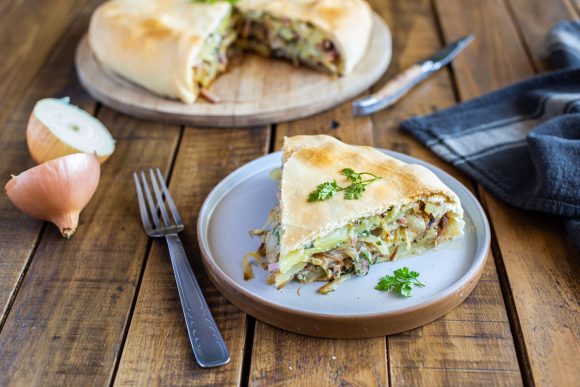 Tourte fondante aux pommes de terre à la crème de cerfeuil