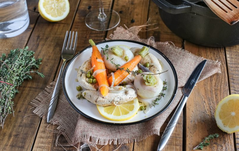 recipe-chicken-fillets-with-baby-vegetables-in-butter