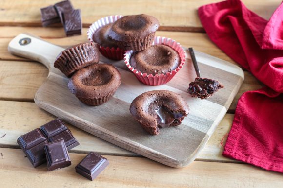 Melt-in-the-middle chocolate cake