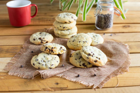 Chocolate chip and salted butter cookies
