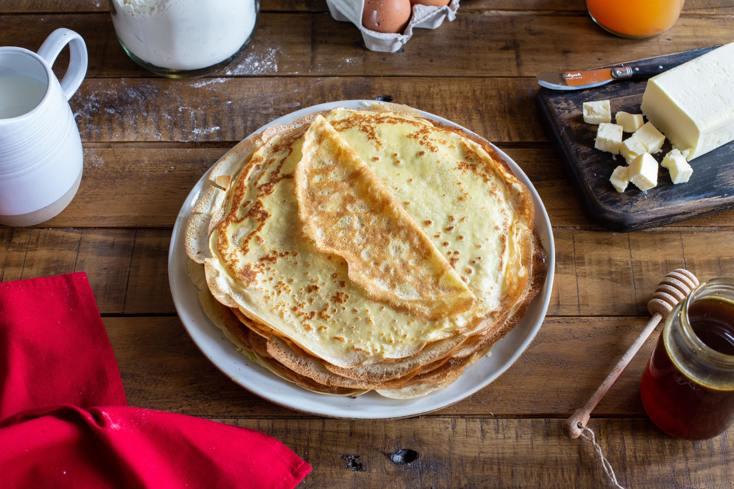 Recette : Pâte à crêpes facile au beurre doux - Grand Fermage