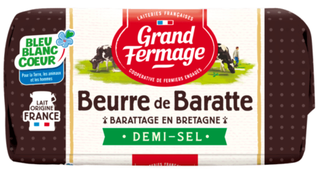 Privé : Beurre de baratte Bleu-Blanc-Coeur demi-sel