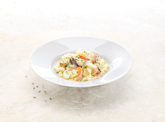 Creamy shellfish risotto