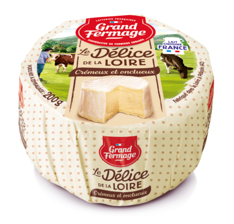 Fromage Le Délice de la Loire Crémeux et onctueux Grand Fermage 200 gr