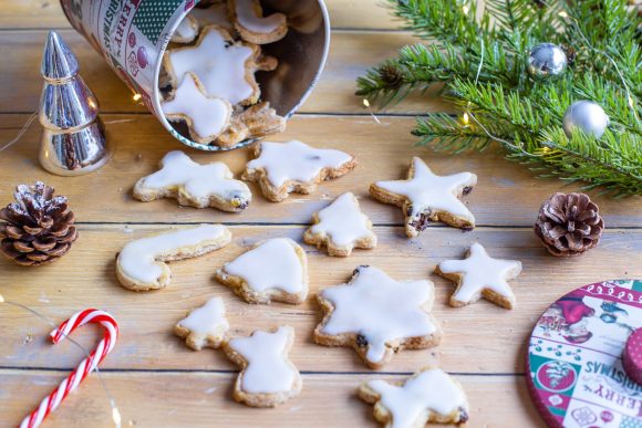 Gâteaux de Noël Galettes Anglaises – Bredele aux amandes et raisins secs