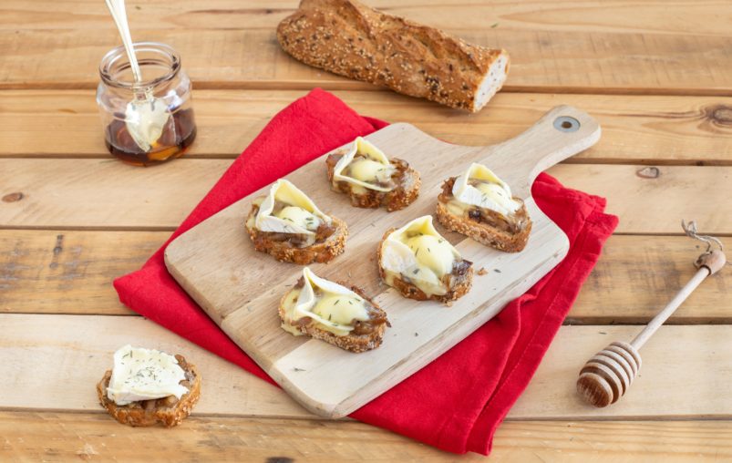 Shallot Jam and Delice de la Loire crostinis Recipe