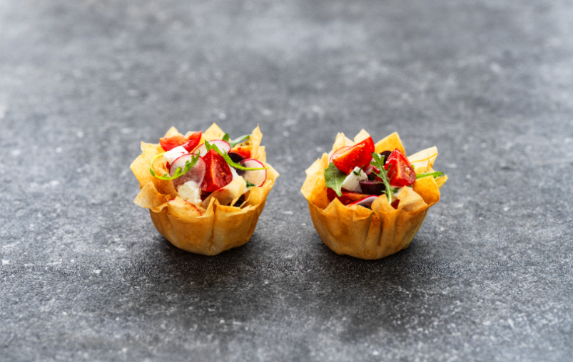Crispy tomato-mozzarella parcels recipe