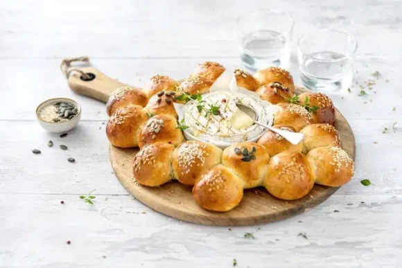 Baked Camembert & brioche buns