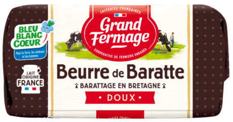 Beurre de baratte Bleu-Blanc-Coeur doux