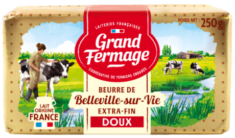 Belleville-Sur-Vie Unsalted Butter 250g