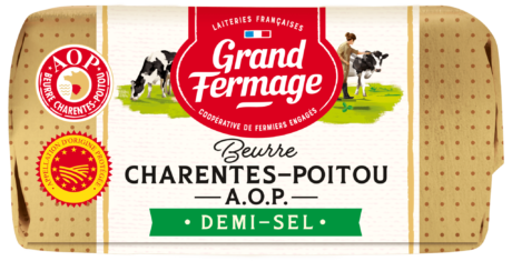 Beurre moulé demi-sel Charentes-Poitou AOP