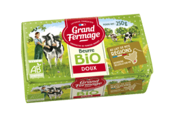 Beurre demi sel plaquette GRAND FERMAGE 200g - Kibo