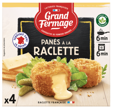 Breaded raclette