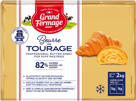 Frozen Unsalted Butter Sheet 82% fat 2kg