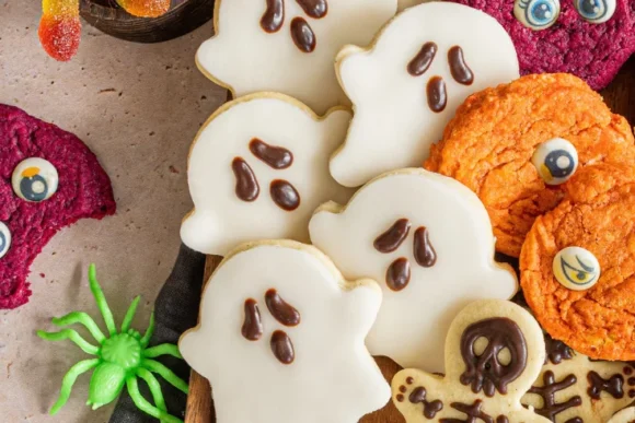 Sablés fantômes d&rsquo;Halloween