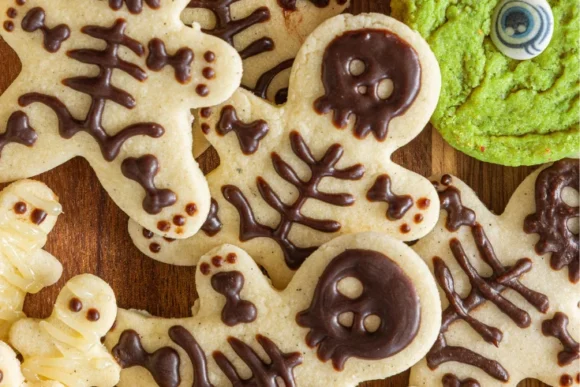 Sablés squelettes d&rsquo;Halloween